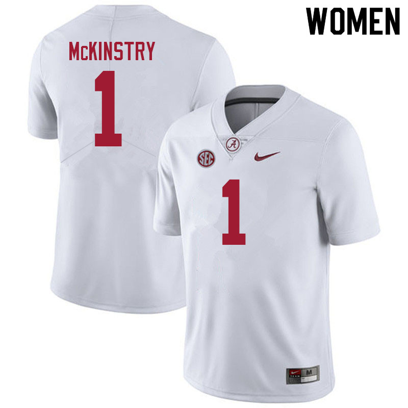 Women #1 Kool-Aid McKinstry Alabama White Tide College Football Jerseys Sale-White